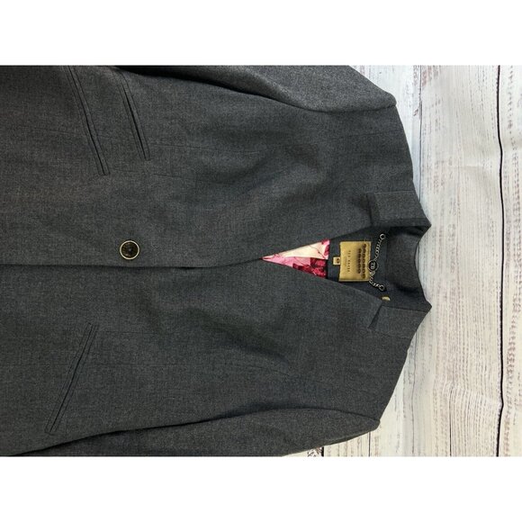 Ted Baker London Wool Sheath Dress 5 (12 US)  Sleeveless with Blazer Set Career - Picture 13 of 16